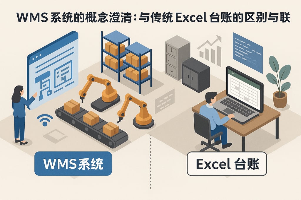 WMS 系统的概念澄清：与传统 Excel 台账的区别与联系